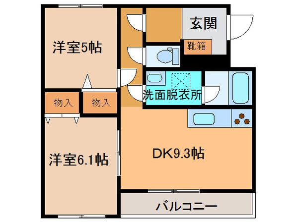 ラ・ヴィレットの物件間取画像